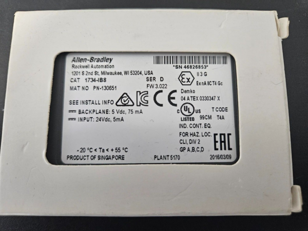 Neu Allen Bradley 1734-IB8 Eingangsmodul