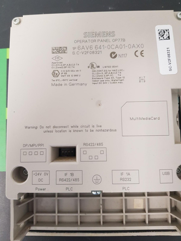 Siemens Operator Panel OP77B Gebraucht 315008227510 2
