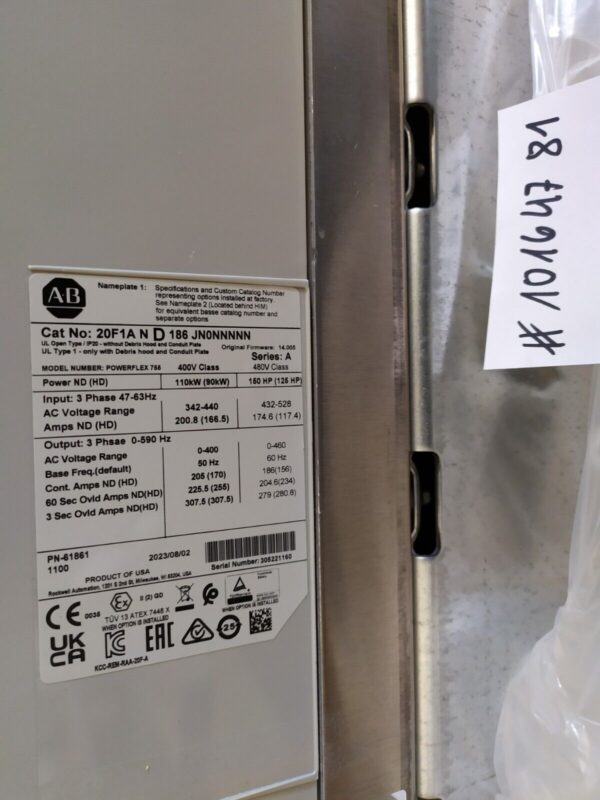 Allen-Bradley POWERFLEX 753 Frequenzumrichter 20F1AND186JN0NNNNN neu OVP