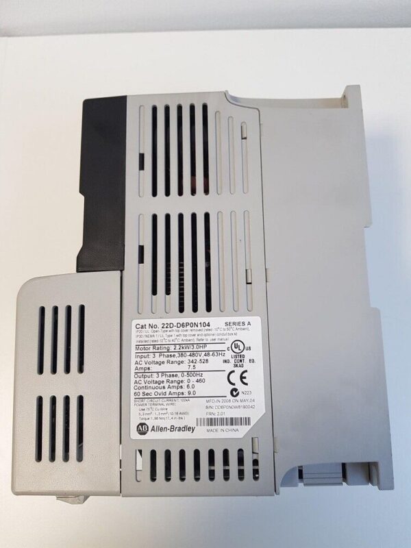 Allen-Bradley POWERFLEX Frequenzumrichter 22D-D6P0N104