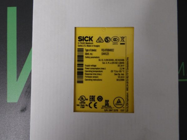 Sick FX3-XTIO84002 Neu Versiegelt    1044125