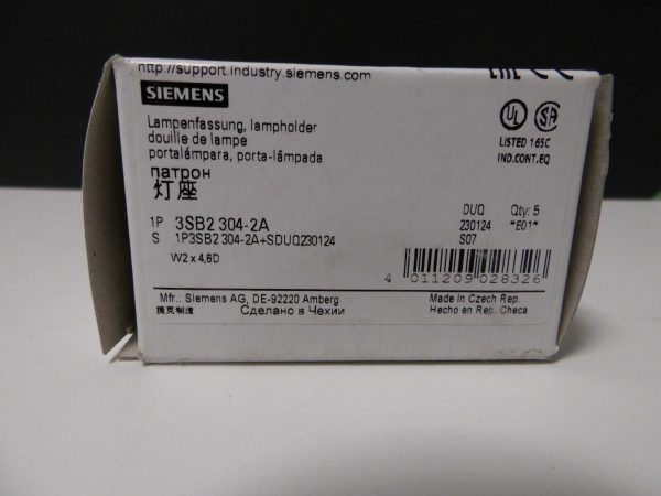 Siemens Lampenfassung 3SB2 304 2A neu 314877209991