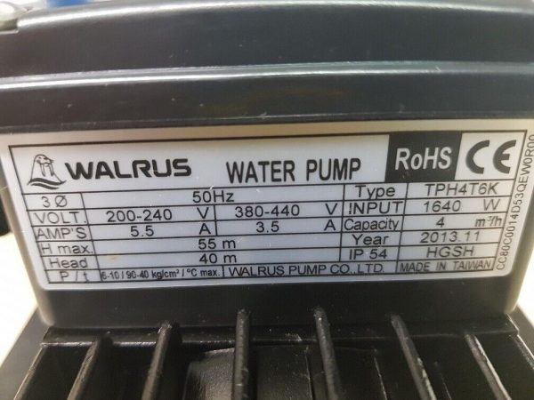 Walross Kuehlmittelpumpe WALRUS Water Pump TPH4T6K 314097831001 5