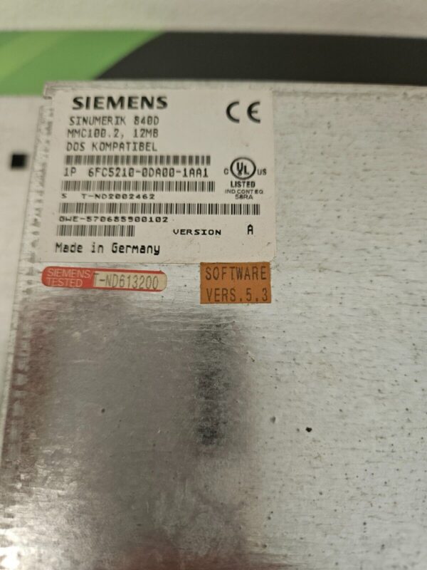 SIEMENS 6FC5203-0AB10-0AA1 + 6FC5210-0DA00-1AA1 + 77-964-2300 Gebraucht