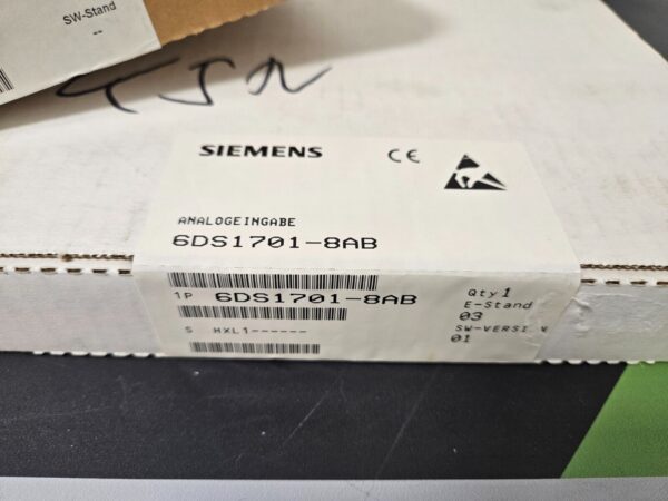 SIEMENS Analogeingabe 6DS1701-8AB neu versiegelt