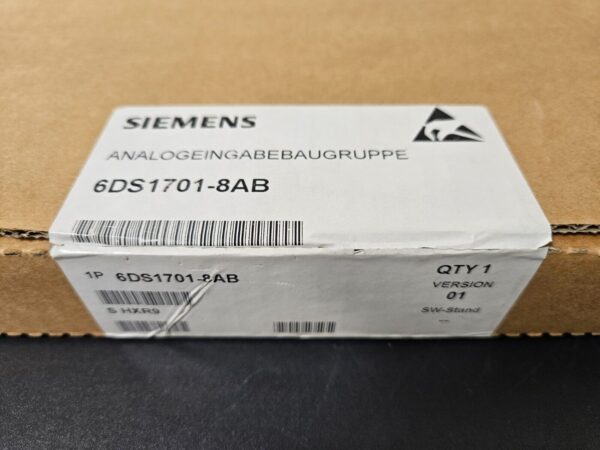 SIEMENS Analogeingabe 6DS1701-8AB neu versiegelt