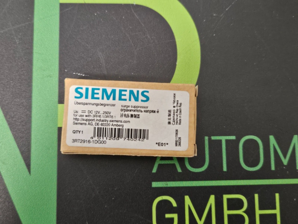 SIEMENS Überspannungsbegrenzer/surge suppressor 3RT2916-1DG00 Neu