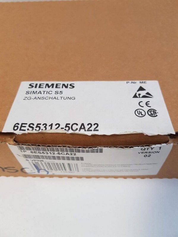 Siemens SIMATIC S5 6ES5312 5CA22 314252251314 2