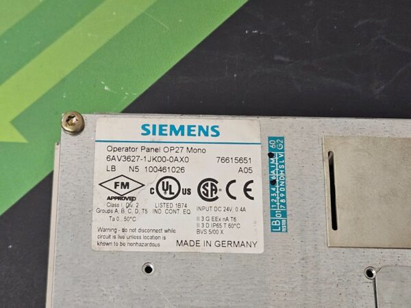 SIEMENS 6AV3627-1JK00-0AX0 Gebraucht