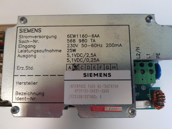 Siemens Interface 6FC5103 0AE01 0AA0 Gebraucht 314657462837 5