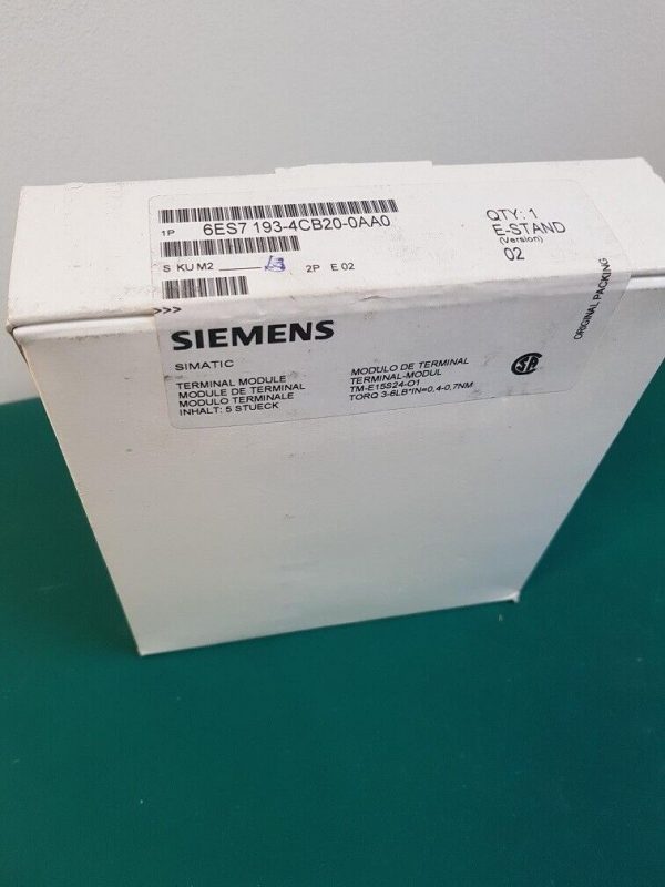 Siemens Simatic Terminal Modul 6ES7193 4CB20 0AA0 314302499857 2