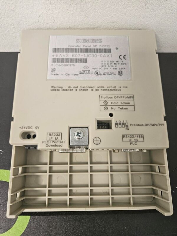 SIEMENS 6AV3607-1JC30-0AX1  Operator Panel gebraucht