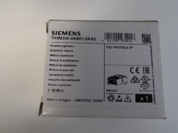 Siemens Erweiterungsmodul 7KM9300 0AB01 0AA0 neu versiegelt 314883873579 2
