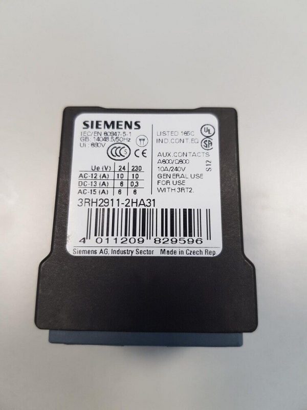 Siemens Hilfskontaktblock 3RH2911 2HA31 314231869859